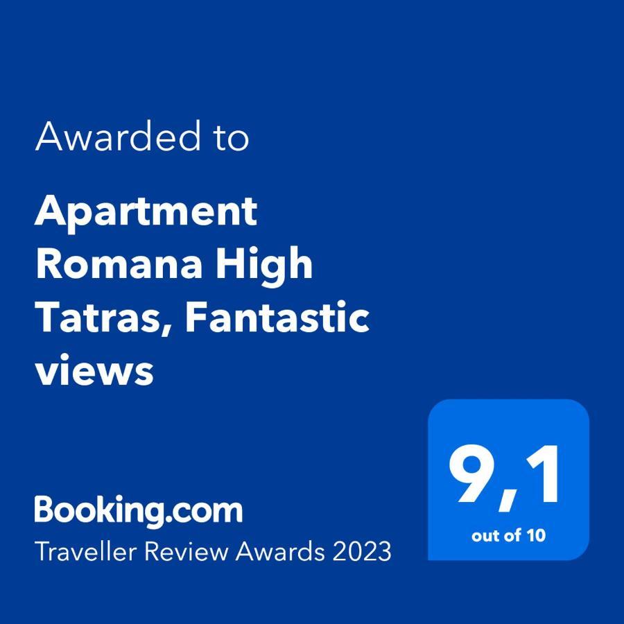 Apartment Romana High Tatras-Fantastic Views-Washer Nová Lesná Exteriér fotografie